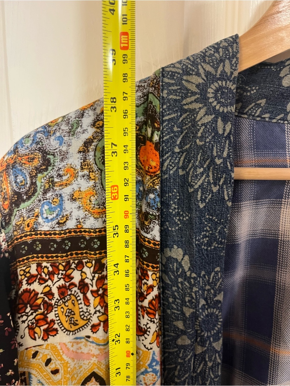Rare Free People Songbird Patchwork Printed Maxi Duster Coat - Picture 11 of 14